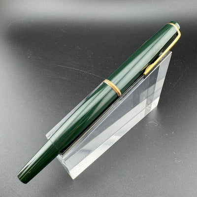 Montblanc No. 32 Green Resin Fountain Pen 14K Gold Extra-Fine Nib Serviced