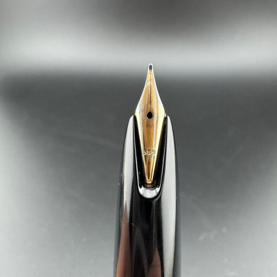 Montblanc No. 34 Black Resin Fountain Pen 14K Gold Fine Nib Serviced