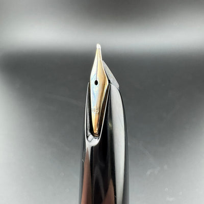 Montblanc No. 34 Black Resin Fountain Pen 14K Gold Fine Nib Serviced