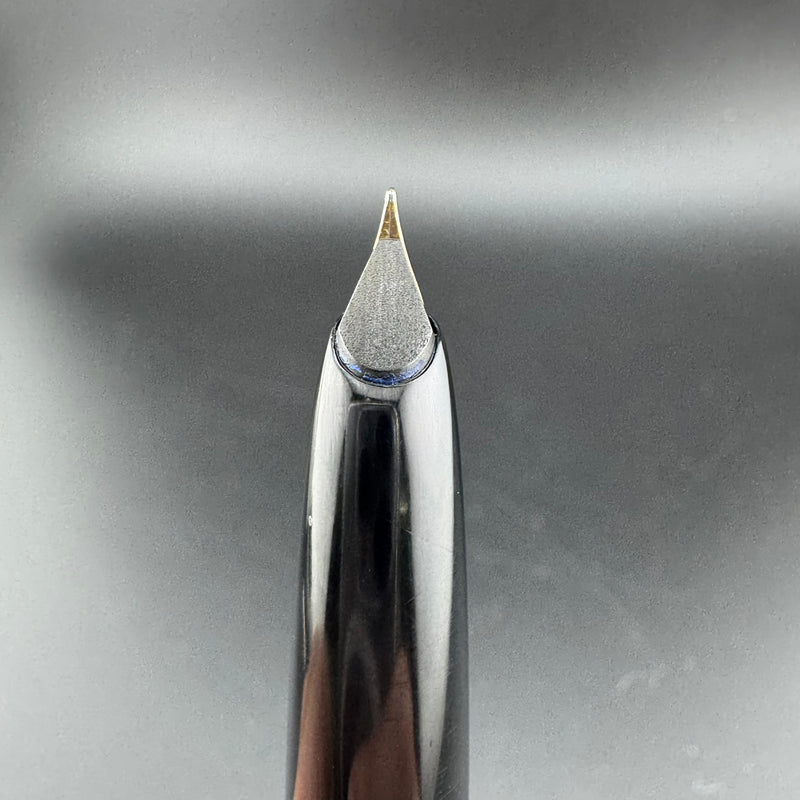 Montblanc No. 34 Black Resin Fountain Pen 14K Gold Fine Nib Serviced