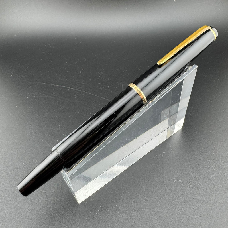 Montblanc No. 34 Black Resin Fountain Pen 14K Gold Fine Nib Serviced