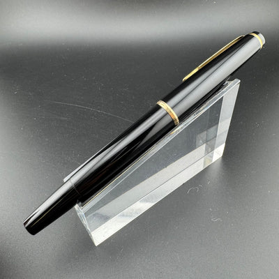 Montblanc No. 34 Black Resin Fountain Pen 14K Gold Fine Nib Serviced