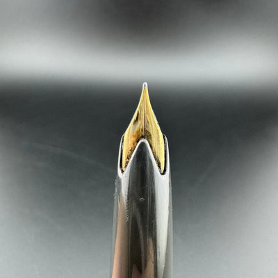 Montblanc No. 22 Grey Resin Fountain Pen 14C Gold Extra-Fine Nib Serviced