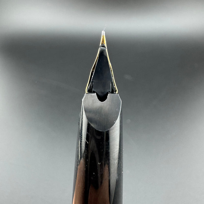 Montblanc No. 221P Black Resin Fountain Pen 14K Gold Extra-Fine Nib