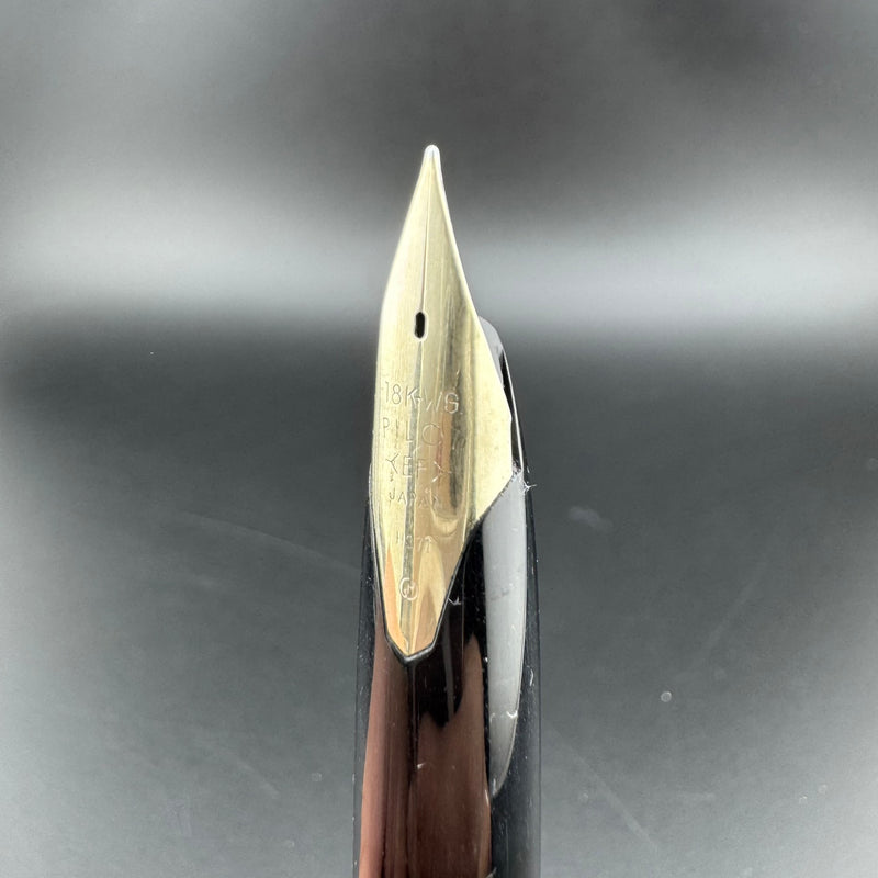 Pilot Custom K-500SS Black Stripe Fountain Pen 18K White Gold EF Nib