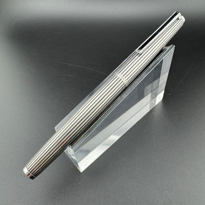 Pilot Custom K-500SS Black Stripe Fountain Pen 18K White Gold EF Nib