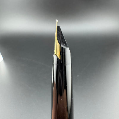 Montblanc No. 221 Black Resin Fountain Pen 14K Gold Extra-Fine Nib Serviced