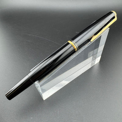 Montblanc No. 221 Black Resin Fountain Pen 14K Gold Extra-Fine Nib Serviced