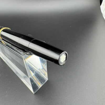 Montblanc No. 221 Black Resin Fountain Pen 14K Gold Extra-Fine Nib Serviced