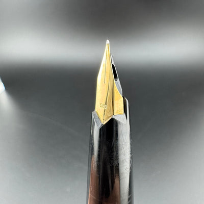 Montblanc 221P Black Resin Fountain Pen 14K Gold Extra-Fine Nib