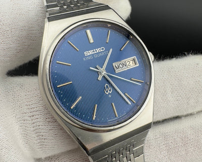 Seiko King Quartz Day/Date Ref. 4823-8130 Men's Quartz Watch Blue Dial