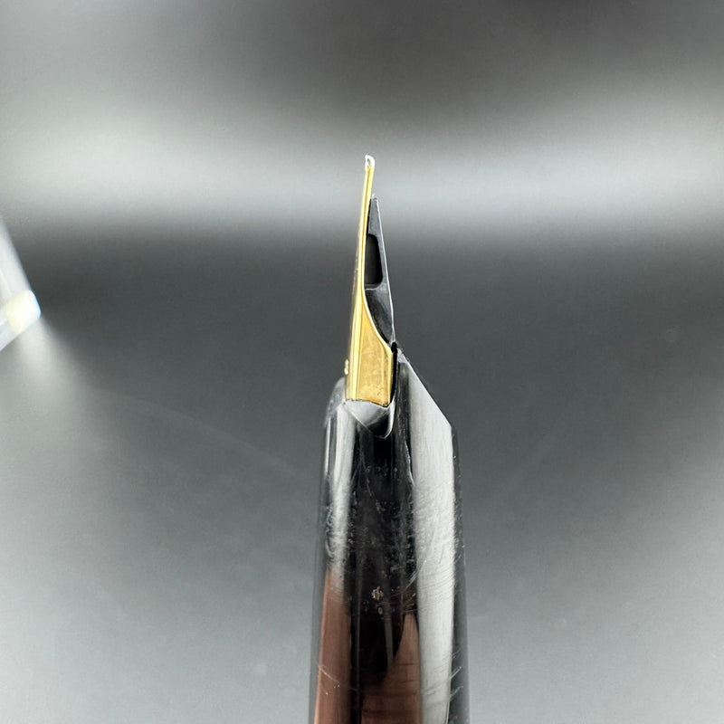 Montblanc 221P Black Resin Fountain Pen 14K Gold Extra-Fine Nib