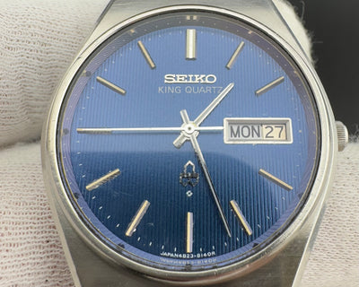 Seiko King Quartz Day/Date Ref. 4823-8130 Men's Quartz Watch Blue Dial