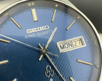 Seiko King Quartz Day/Date Ref. 4823-8130 Men's Quartz Watch Blue Dial