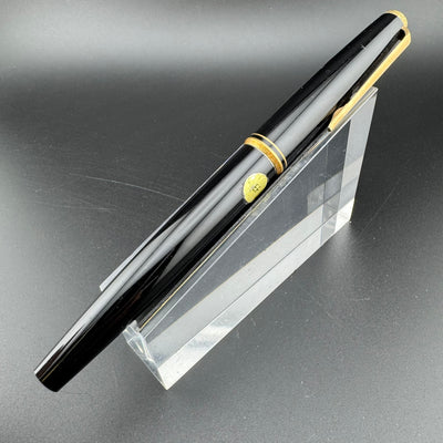 Montblanc 221P Black Resin Fountain Pen 14K Gold Extra-Fine Nib