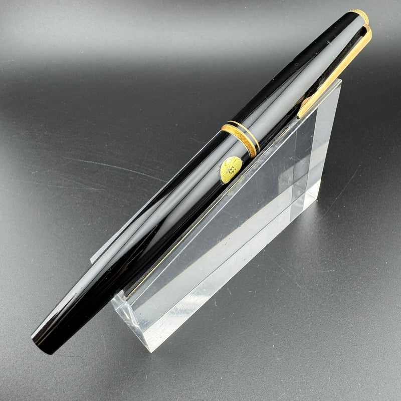 Montblanc 221P Black Resin Fountain Pen 14K Gold Extra-Fine Nib