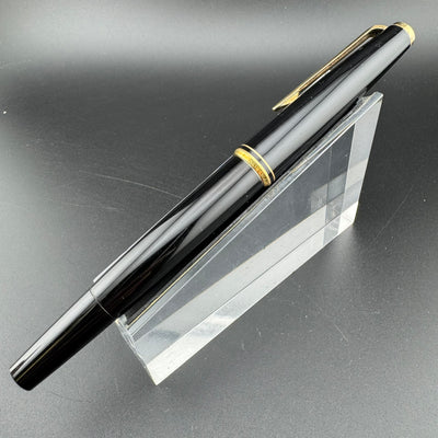 Montblanc No. 221 Black Resin Fountain Pen 14K Gold Extra-Fine Nib Serviced