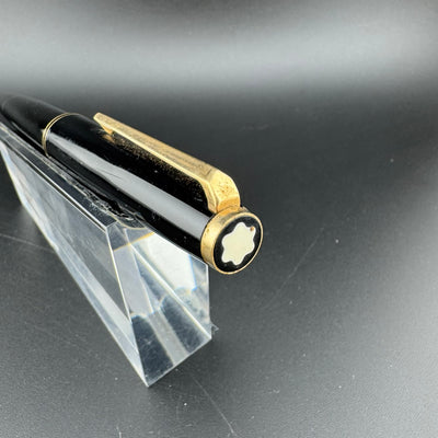 Montblanc No. 221 Black Resin Fountain Pen 14K Gold Extra-Fine Nib Serviced