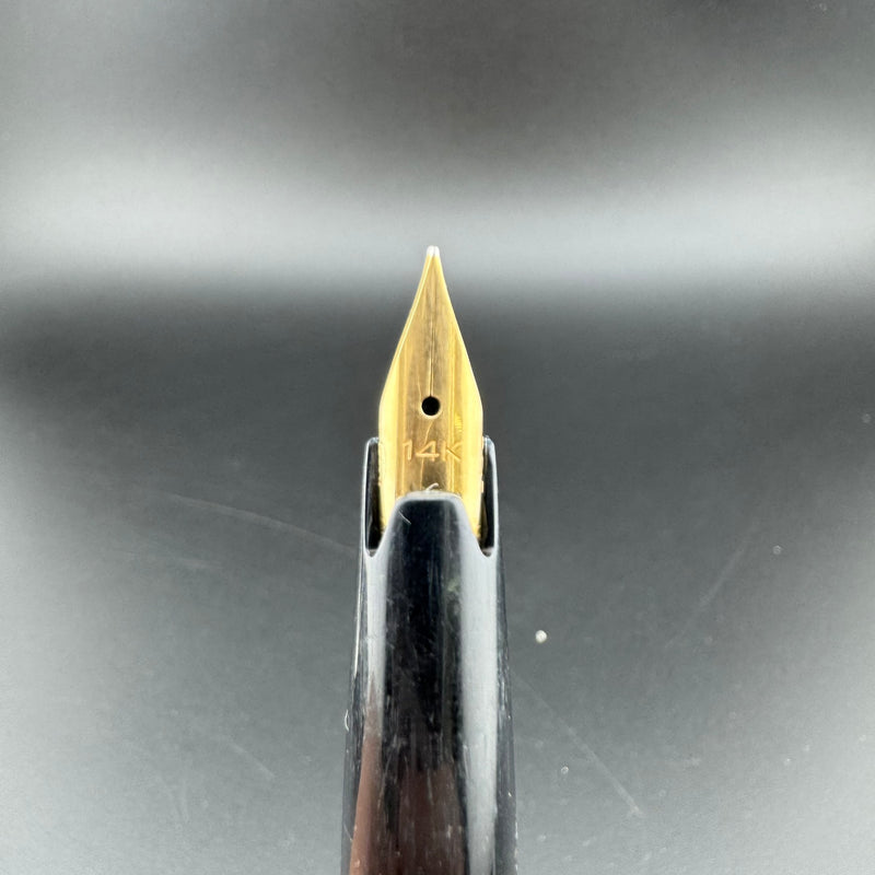 Sailor Black & Gold Pocket Fountain Pen 14K Gold Fine Nib