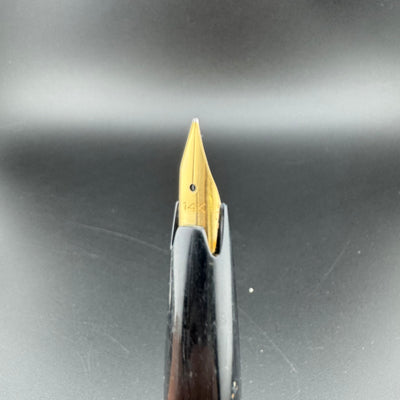 Sailor Black & Gold Pocket Fountain Pen 14K Gold Fine Nib