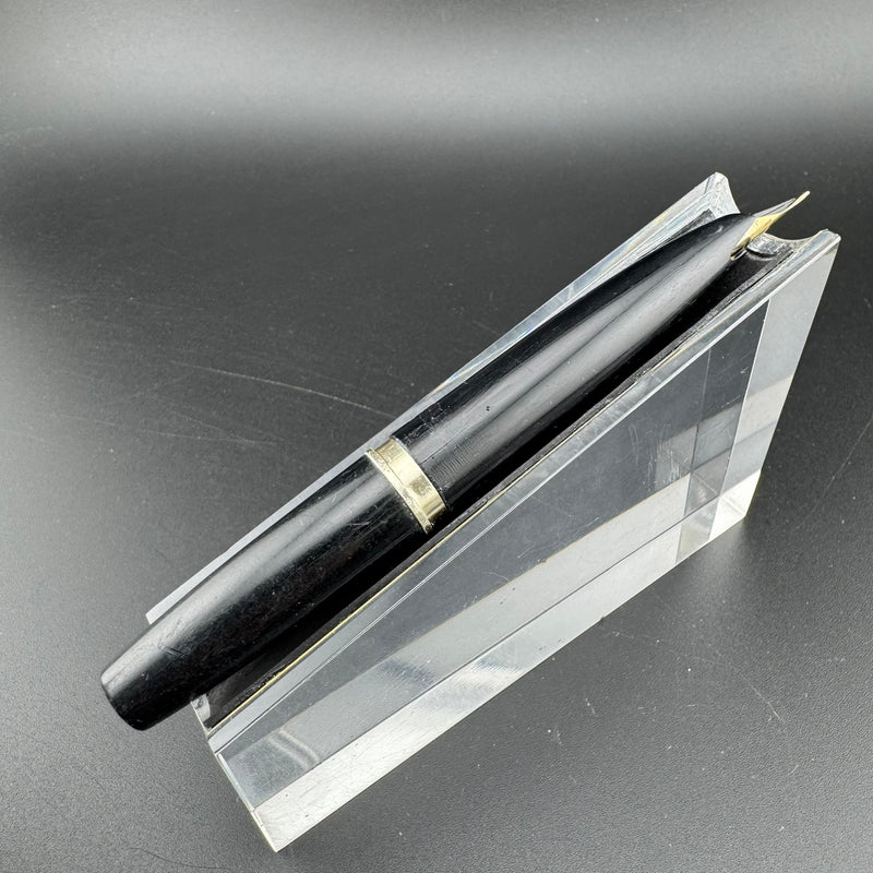 Sailor Black & Gold Pocket Fountain Pen 14K Gold Fine Nib