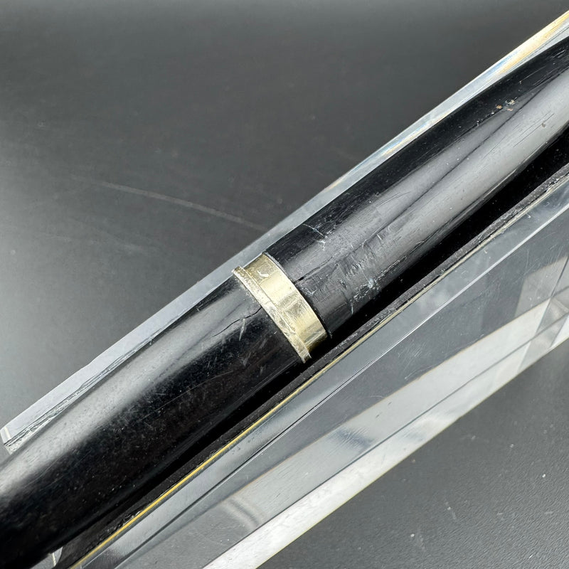 Sailor Black & Gold Pocket Fountain Pen 14K Gold Fine Nib