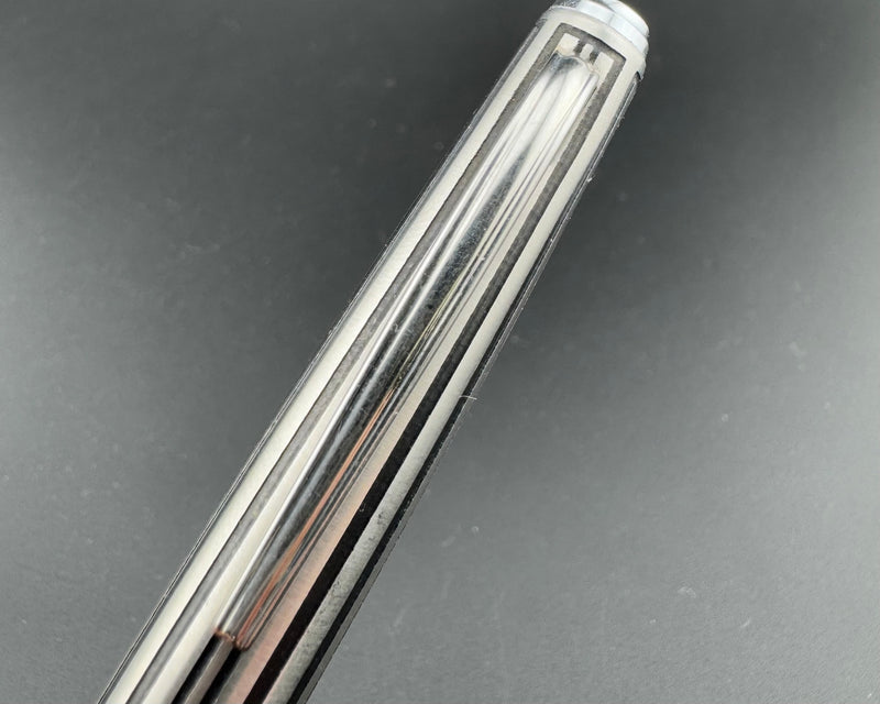 Platinum Stainless Steel Pocket Fountain Pen 18K White Gold Fine Nib