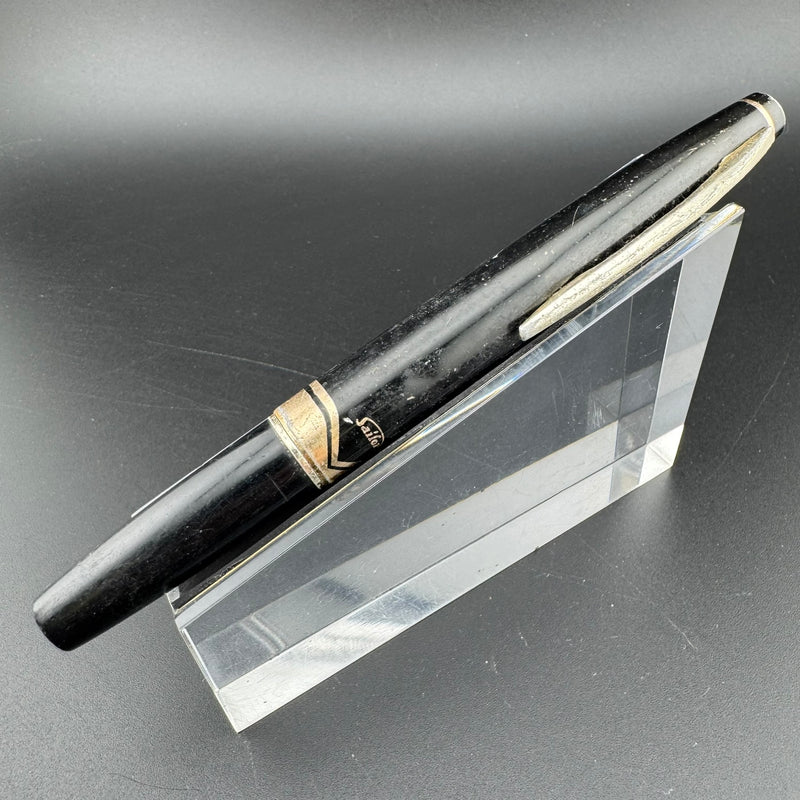 Sailor Black & Gold Pocket Fountain Pen 14K Gold Fine Nib