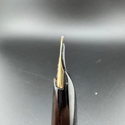 Pilot Elite Black Resin Pocket Fountain Pen 14K Gold Soft-Fine Nib May 1975