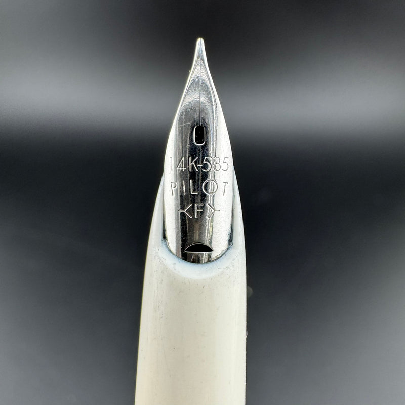 Pilot Elite Lady Pink/Silver Pocket Fountain Pen 14K Gold Fine Nib