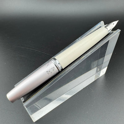 Pilot Elite Lady Pink/Silver Pocket Fountain Pen 14K Gold Fine Nib