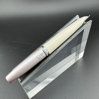 Pilot Elite Lady Pink/Silver Pocket Fountain Pen 14K Gold Fine Nib