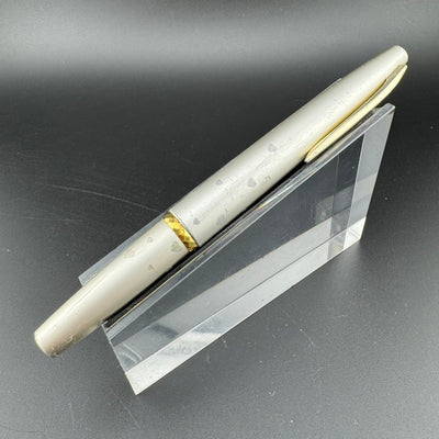 Pilot Elite Lady Silver Heart Pocket Fountain Pen 18K Gold Fine Nib