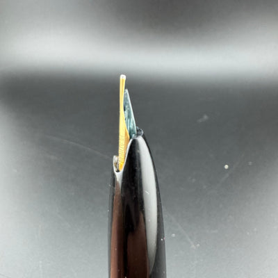 Platinum Black & Silver Pocket Fountain Pen 14K Gold Fine Nib