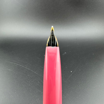 Platinum Silver & Purple Pocket Fountain Pen 18K Gold Fine Nib