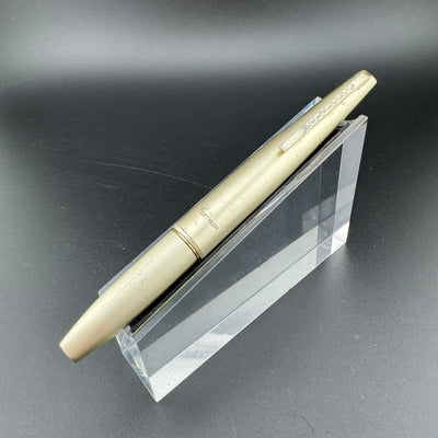 Platinum Silver & Purple Pocket Fountain Pen 18K Gold Fine Nib
