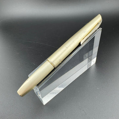 Platinum Silver & Purple Pocket Fountain Pen 18K Gold Fine Nib