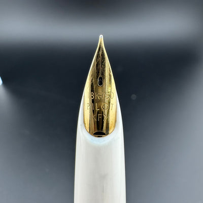 Pilot Lady Silver & Gold Fountain Pen 18K Gold Fine Nib