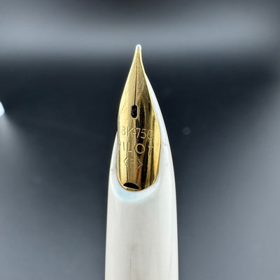 Pilot Lady Silver & Gold Fountain Pen 18K Gold Fine Nib