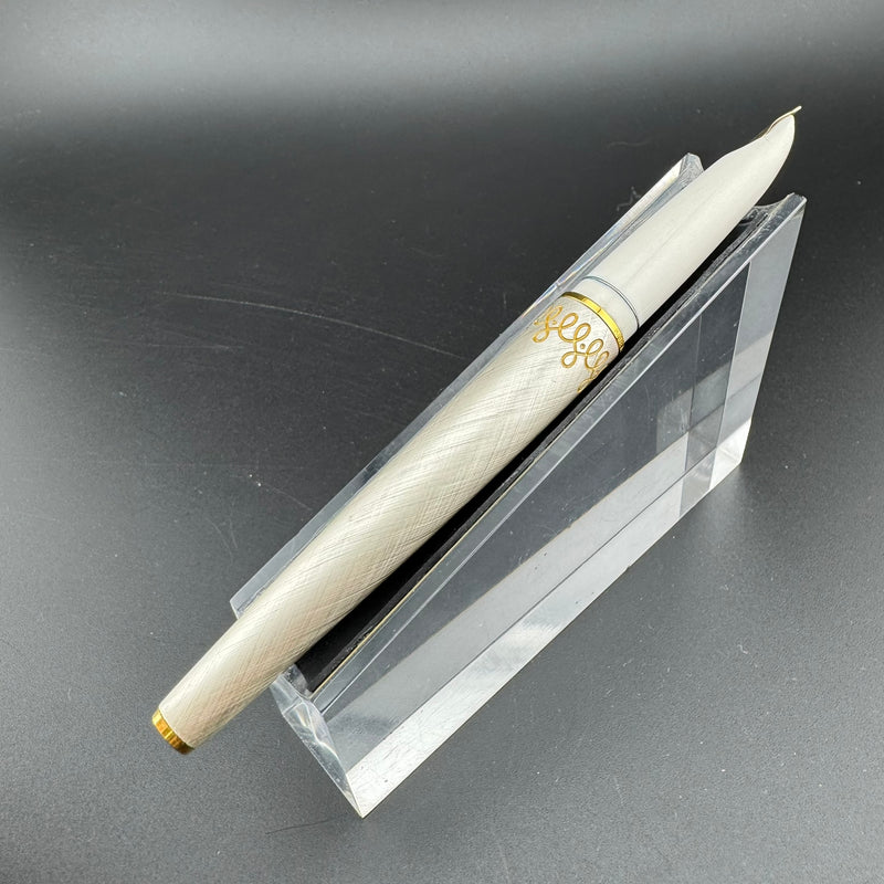 Pilot Lady Silver & Gold Fountain Pen 18K Gold Fine Nib