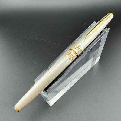 Pilot Lady Silver & Gold Fountain Pen 18K Gold Fine Nib