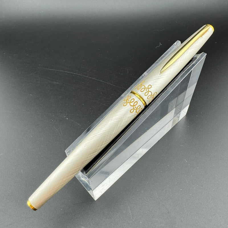 Pilot Lady Silver & Gold Fountain Pen 18K Gold Fine Nib