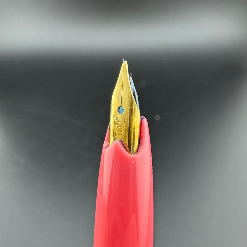 Platinum Pink & Silver Aluminum Fountain Pen 18K Gold Medium Nib