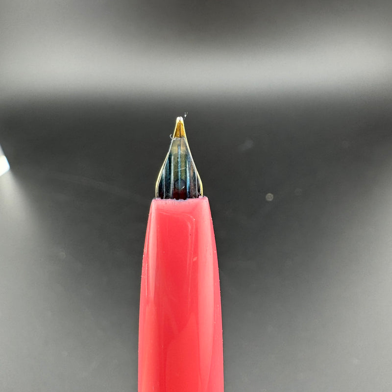 Platinum Pink & Silver Aluminum Fountain Pen 18K Gold Medium Nib