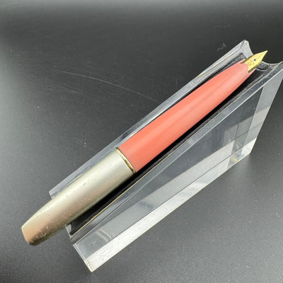 Platinum Pink & Silver Pocket Fountain Pen 18K Gold Fine Nib