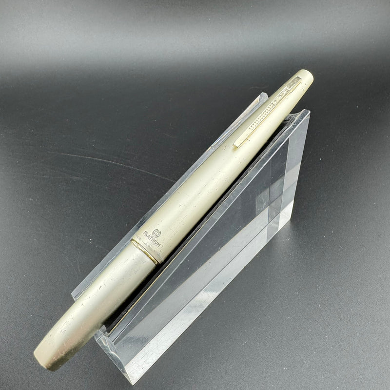 Platinum Pink & Silver Pocket Fountain Pen 18K Gold Fine Nib