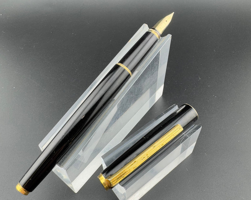 Pilot Deluxe D-1600RS-B Fountain Pen 14K Gold Fine Nib Jun 1980