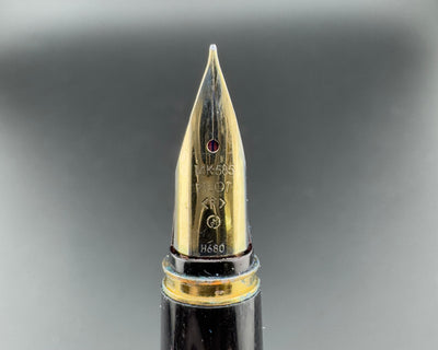 Pilot Deluxe D-1600RS-B Fountain Pen 14K Gold Fine Nib Jun 1980