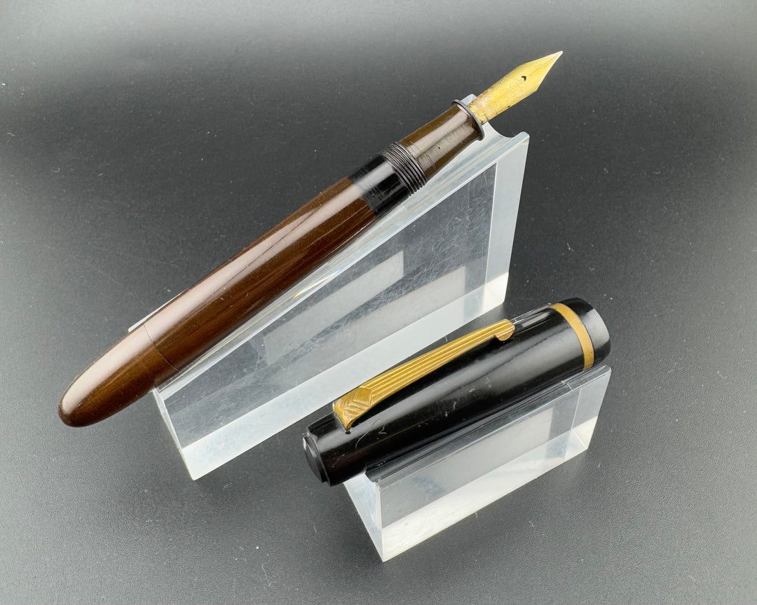 Vintage Japanese Eyedropper Fountain Pen GP Steel Nib for Repair