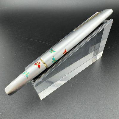 Platinum Floral Butterfly Pocket Fountain Pen 14K Gold Fine Nib